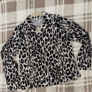 Animal print blouse